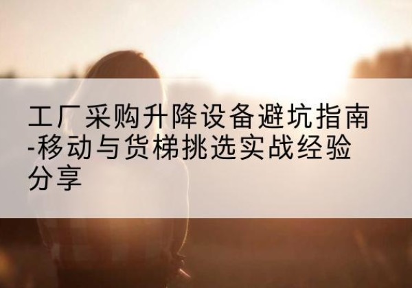 忻府移动式升降机怎么选-工厂采购升降设备避坑指南-移动与货梯挑选实战经验分享
